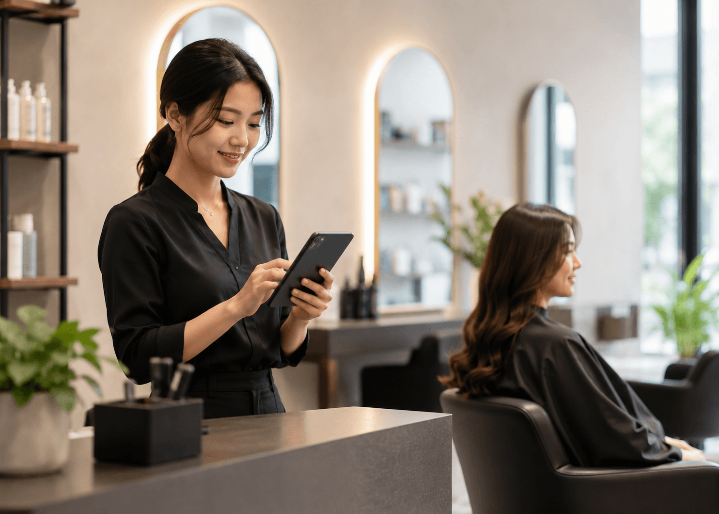 Salon appointment reminder